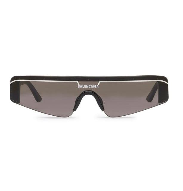 occhiali balenciaga da sole sky rectangle in nero