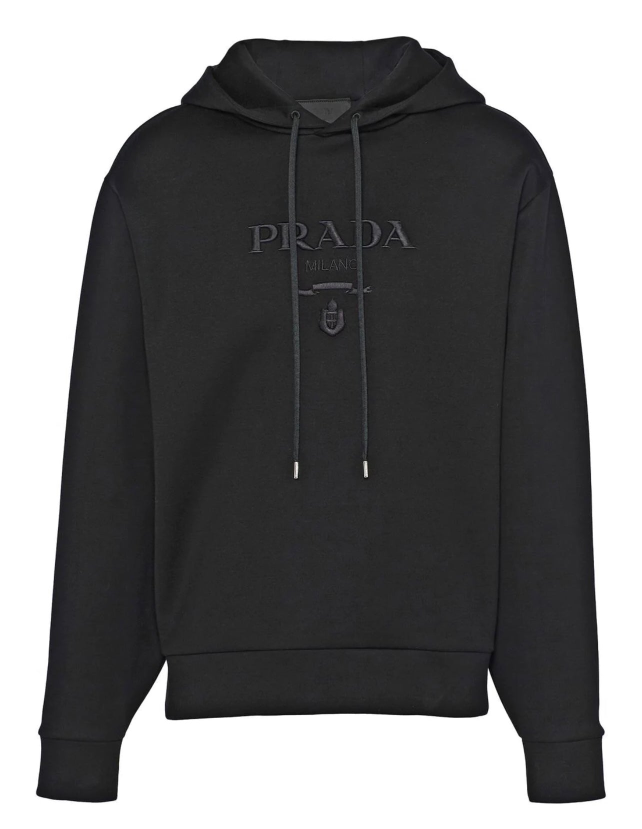 Felpa Prada Logo Ricamato