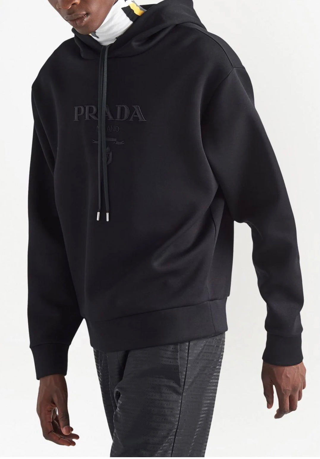 Felpa Prada Logo Ricamato