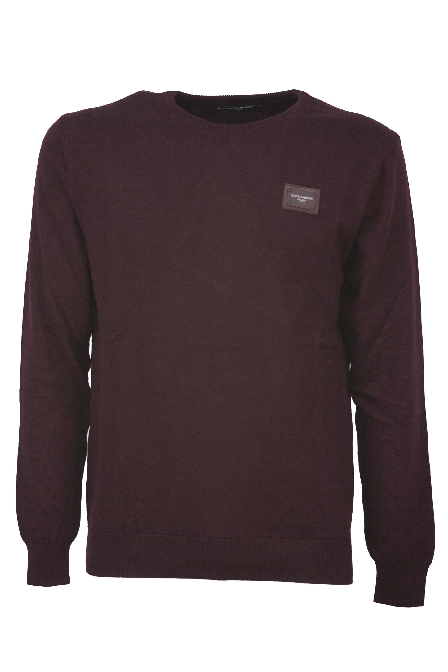MAGLIONE GIROCOLLO CON TARGHETTA DOLCE&GABBANA