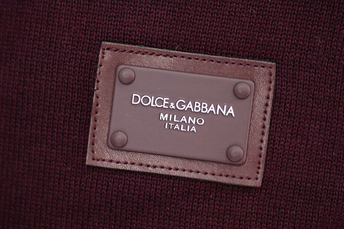 MAGLIONE GIROCOLLO CON TARGHETTA DOLCE&GABBANA