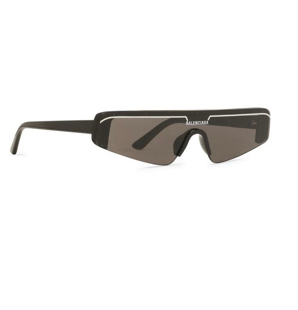 occhiali balenciaga da sole sky rectangle in nero