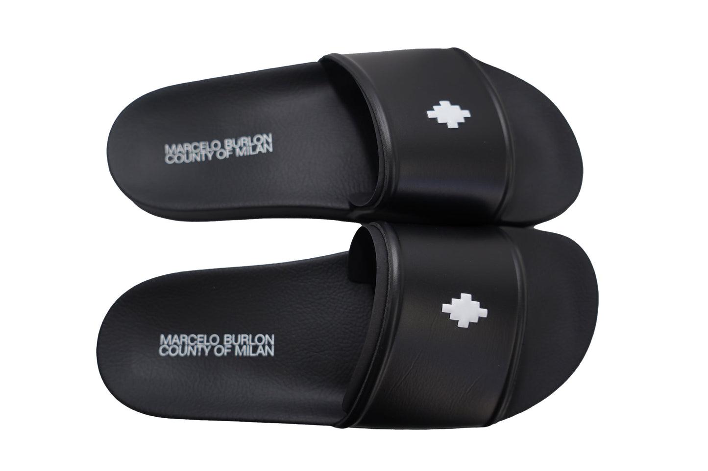 MARCELLO BURLON CIABATTA CROSS SLIDERS