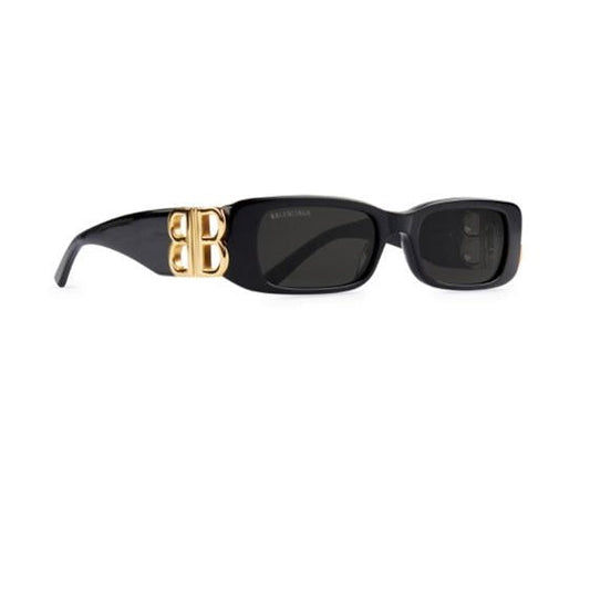 occhiale balenciaga da sole dynasty rectangle in nero