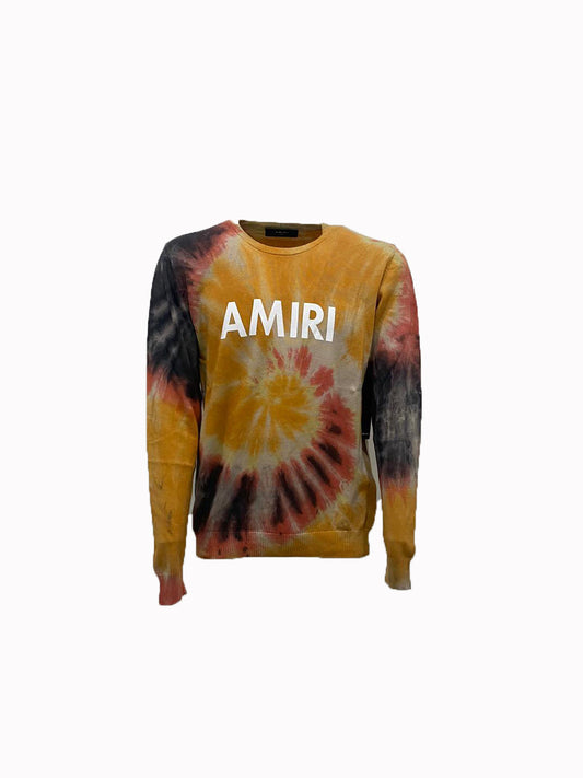 FELPA AMIRI GIROCOLLO CON LOGO